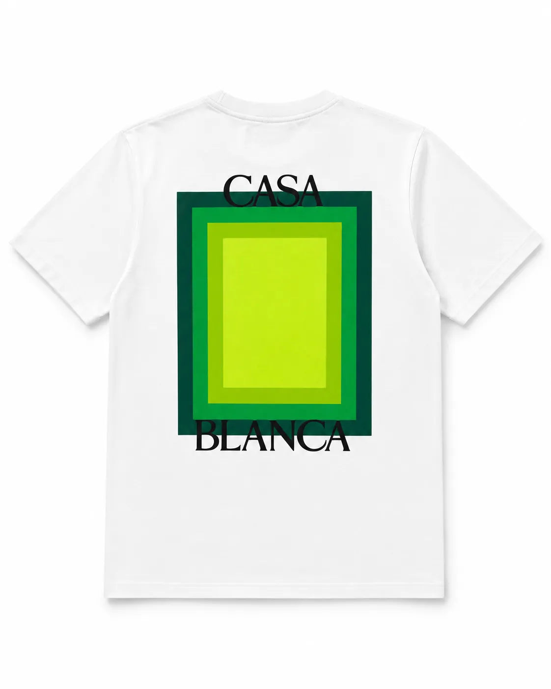 Casablanca Gradient Logo T-Shirt – Premium Cotton Crew Neck Tee | Black & White