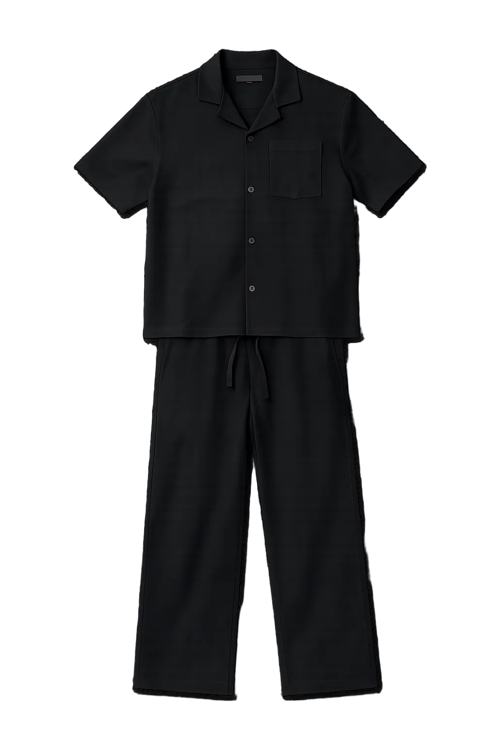 Zara Summer Resort Camp Collar Matching Set – Black&White