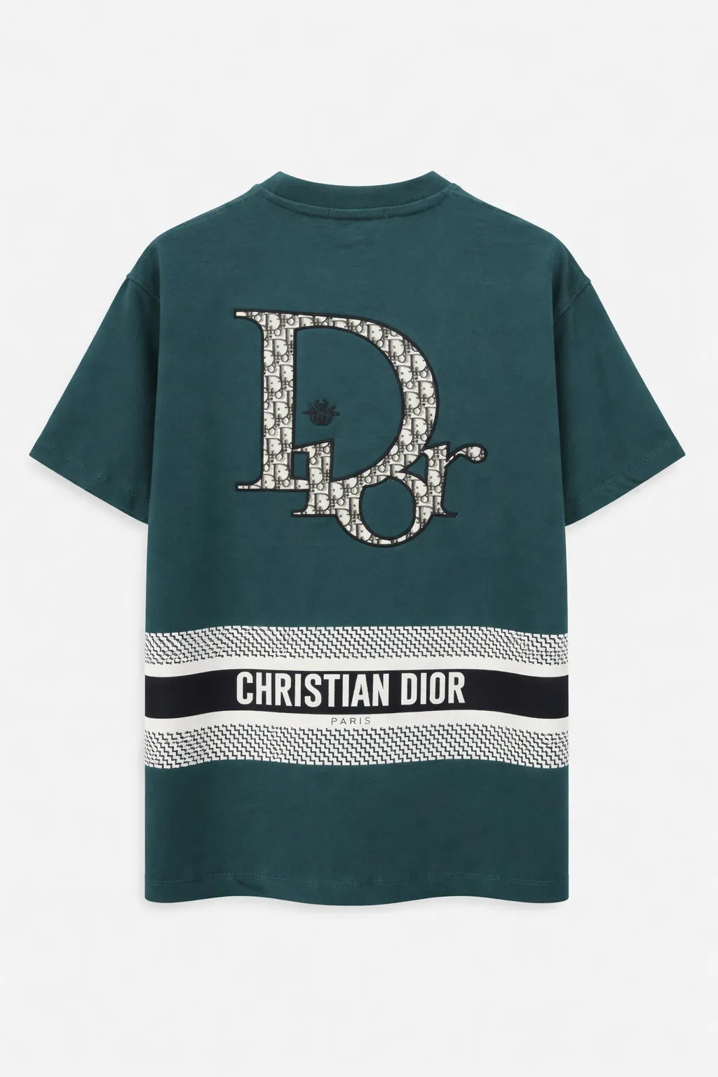 Dior Oblique Oversized T-Shirt - Olive Green & White Signature