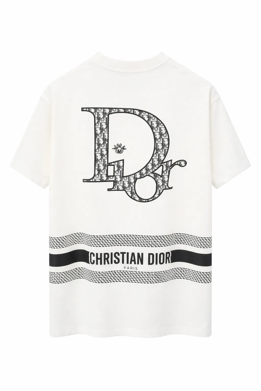 Dior Oblique Oversized T-Shirt - White & Black Signature