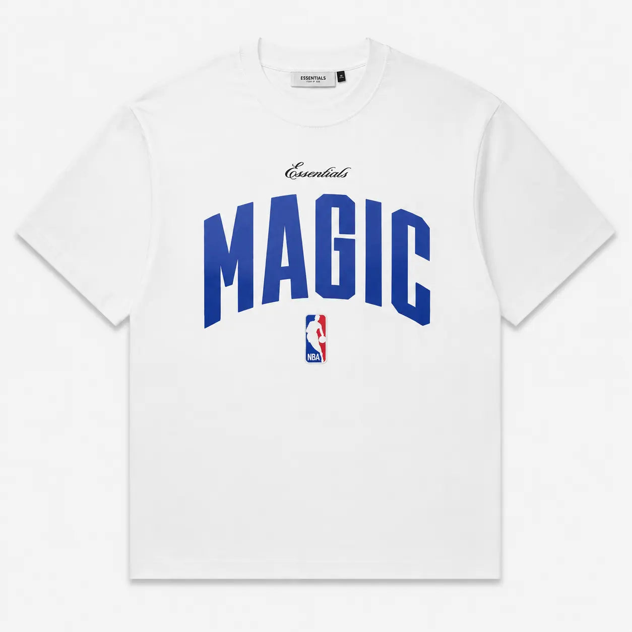 Essentials x NBA Magic Logo T-Shirt – Heather Grey Oversized Tee