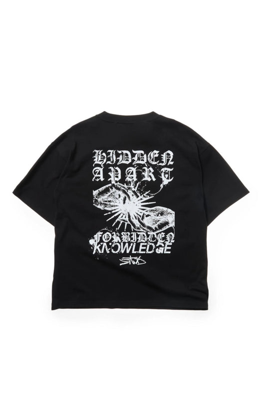 Pull&Bear Graffiti Tag Graphic T-Shirt - Black Oversized Fit