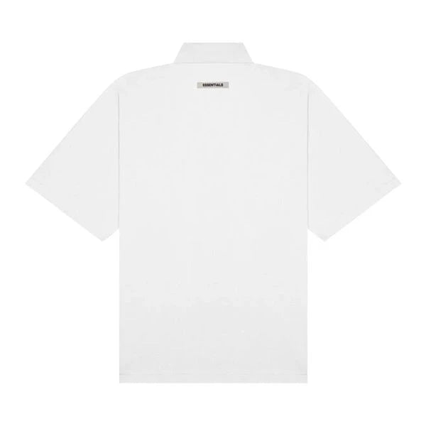 Fear of God ESSENTIALS بولو كبير الحجم - أوف وايت / إيغشيل