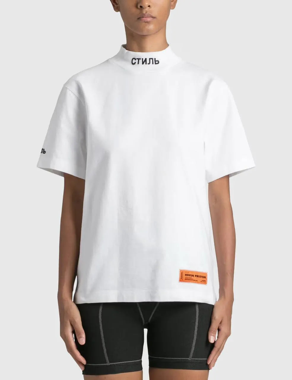 Heron Preston Mock Neck Oversized T-Shirt