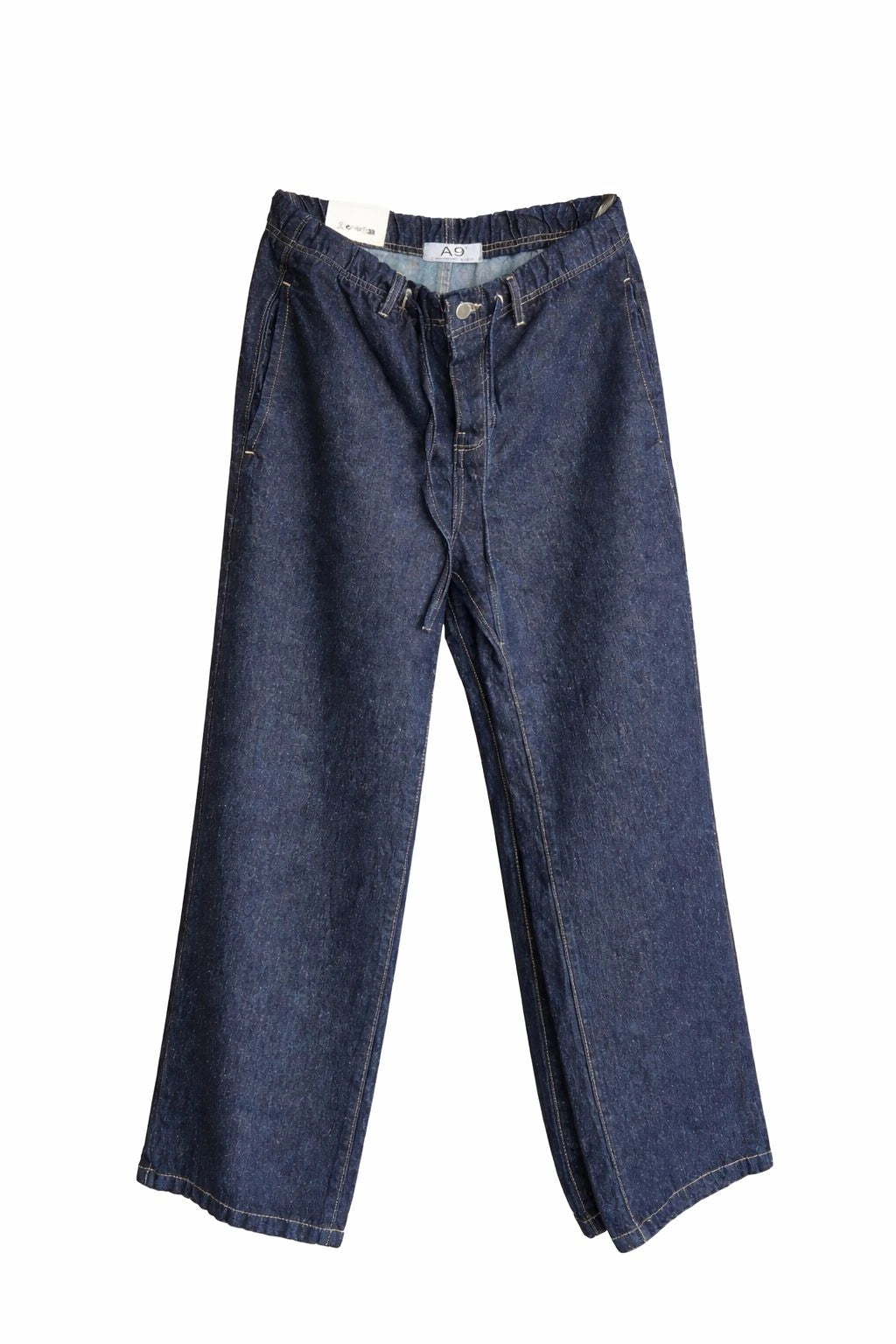 Boyfriend Elastic Waist Denim Jeans