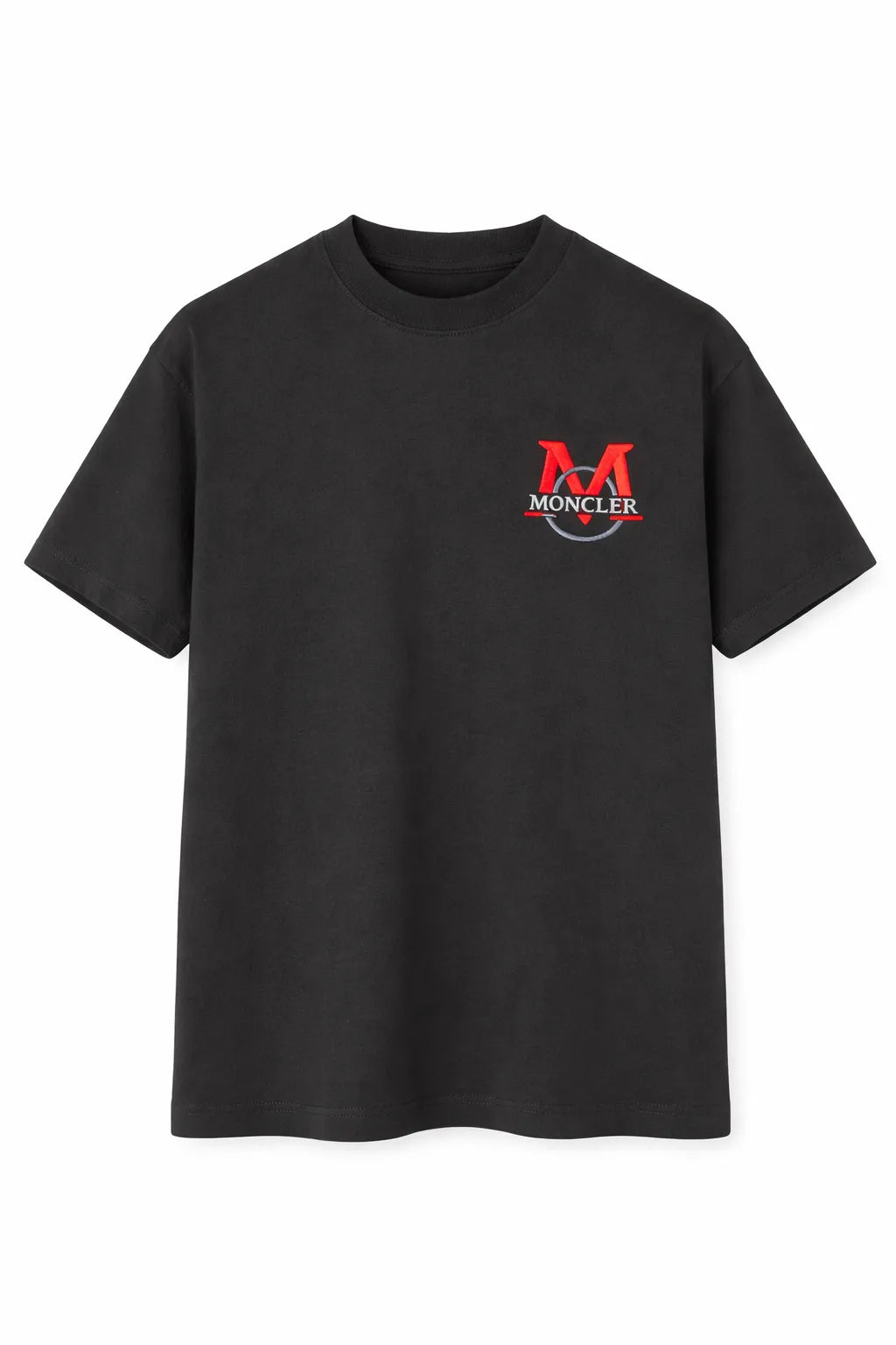 Moncler Embroidered Logo T-Shirt - Black
