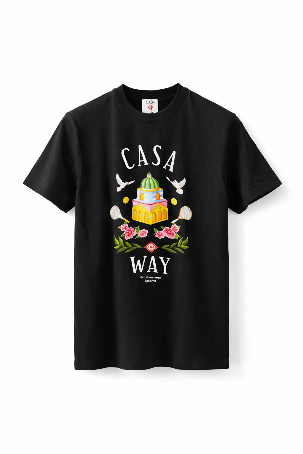 Casablanca "Casa Way" Graphic T-Shirt - Premium Black Cotton