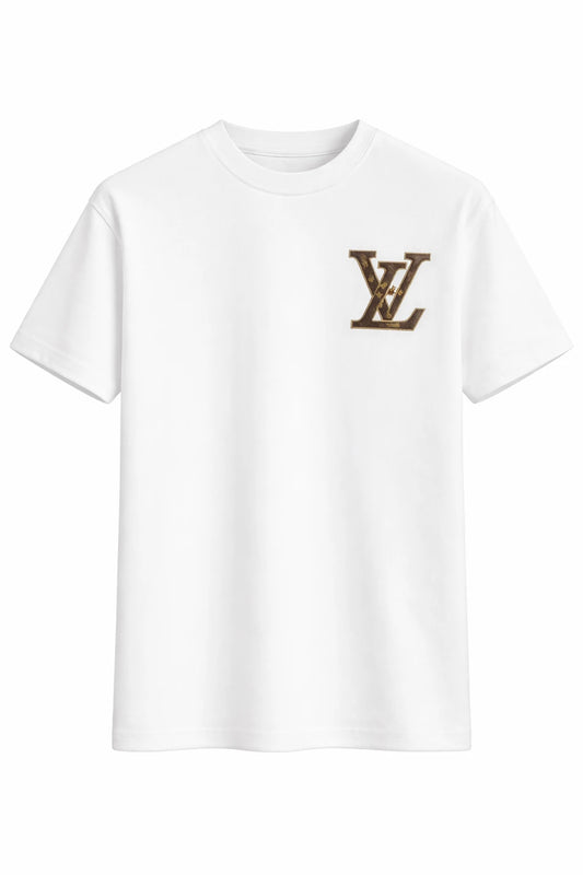 Louis Vuitton Monogram Flower Graphic T-Shirt - Premium White Cotton
