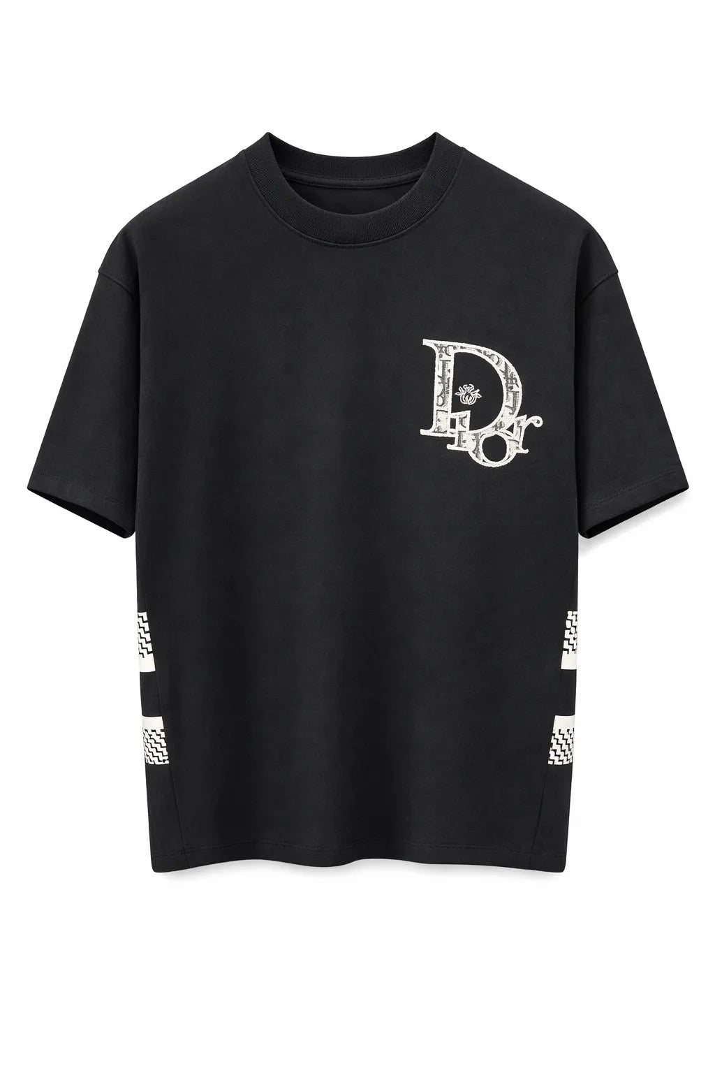 Dior Oblique Oversized T-Shirt - Black & White Signature