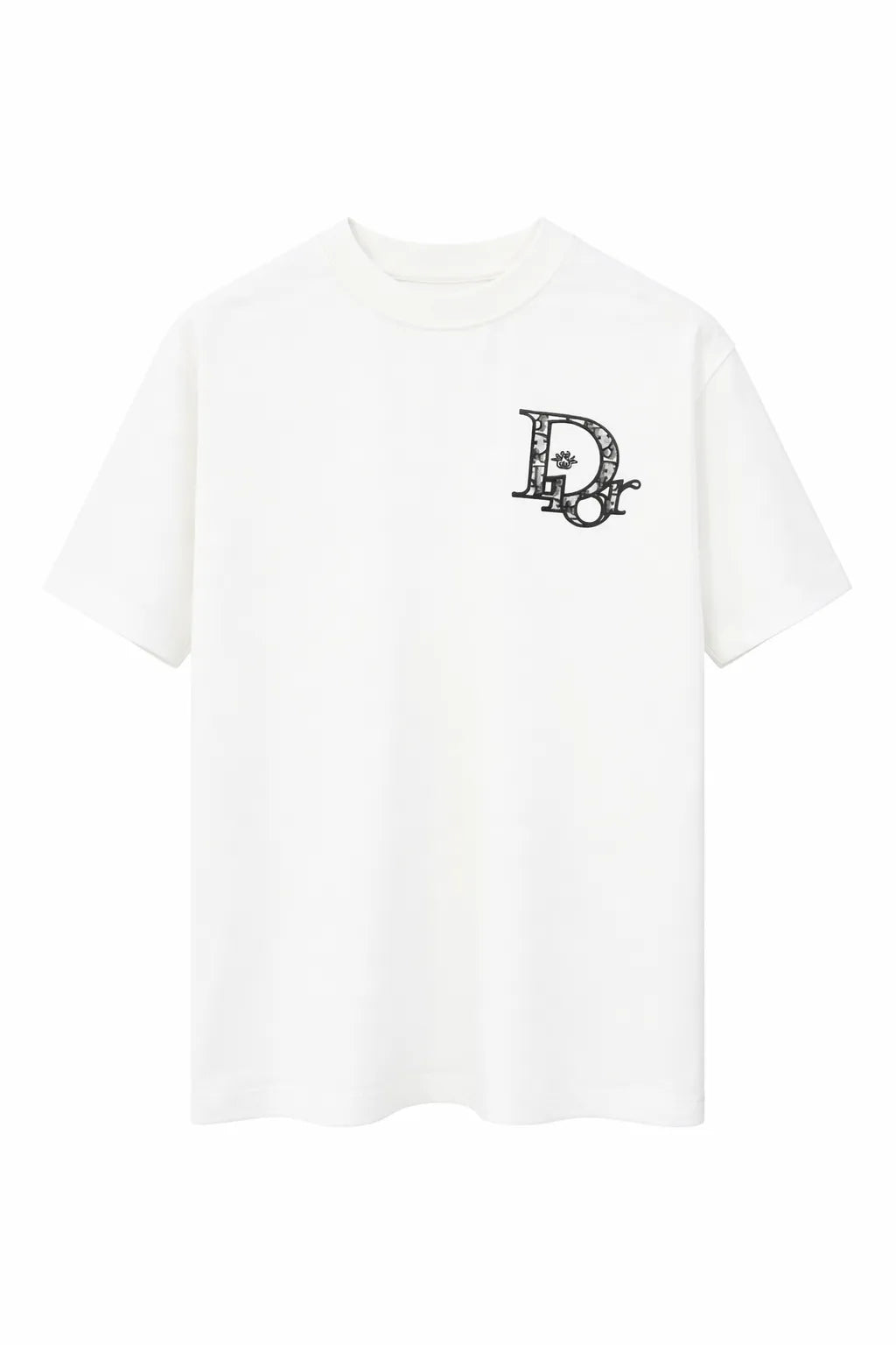 Dior Oblique Oversized T-Shirt - White & Black Signature