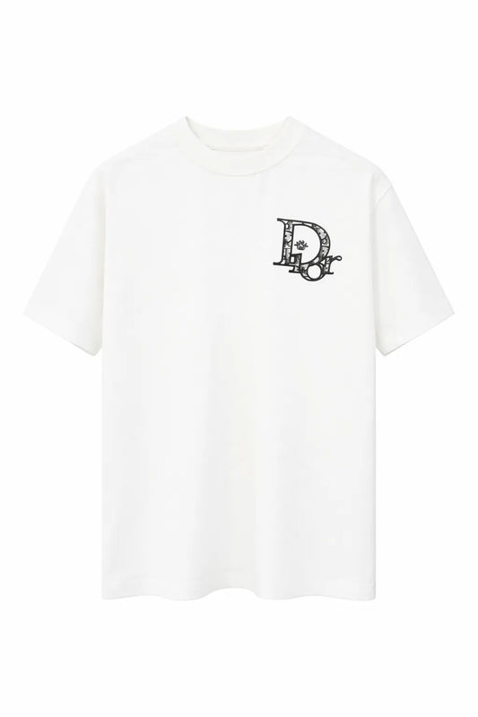 Dior Oblique Oversized T-Shirt - White & Black Signature