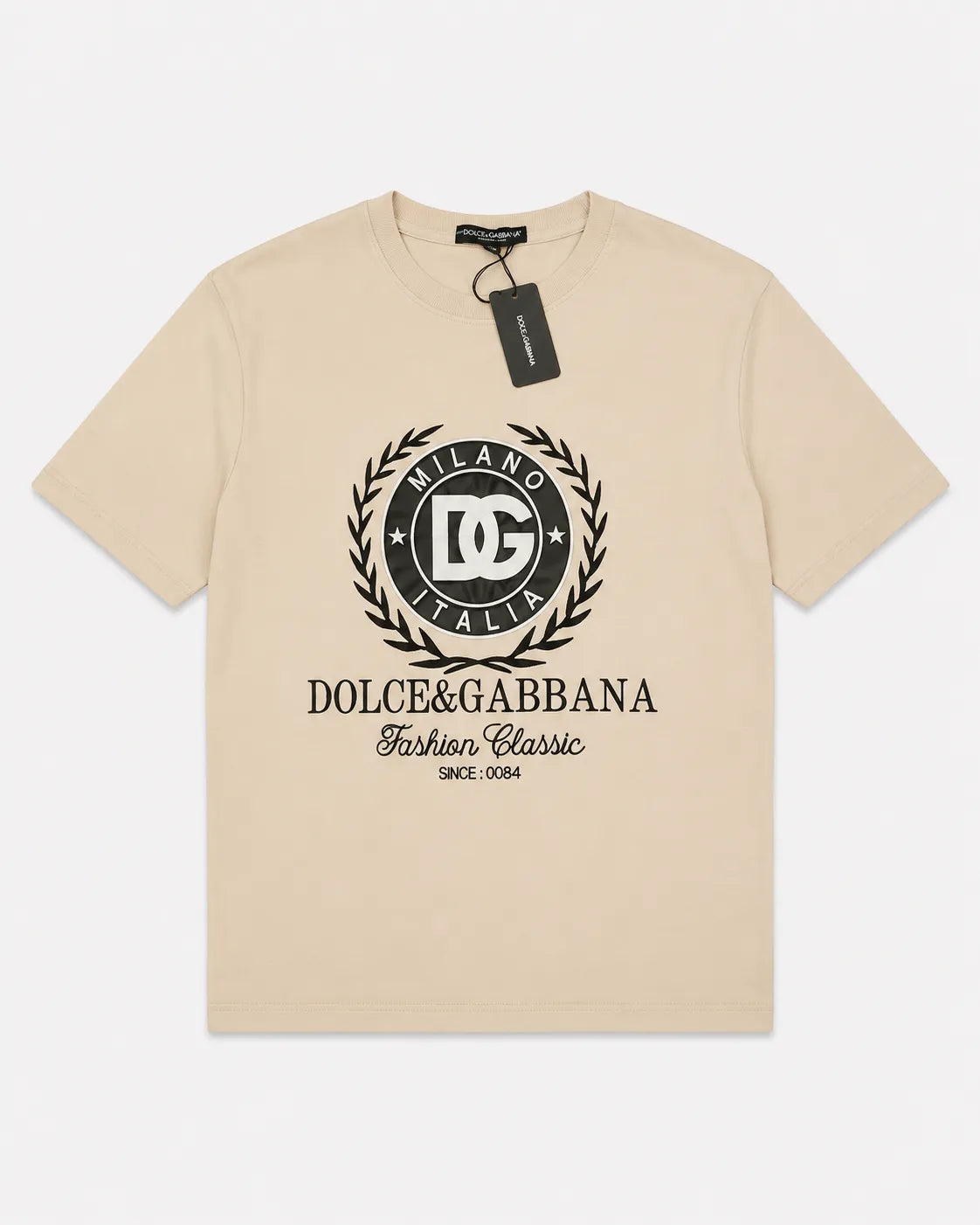 Dolce & Gabbana Beige Printed T-Shirt