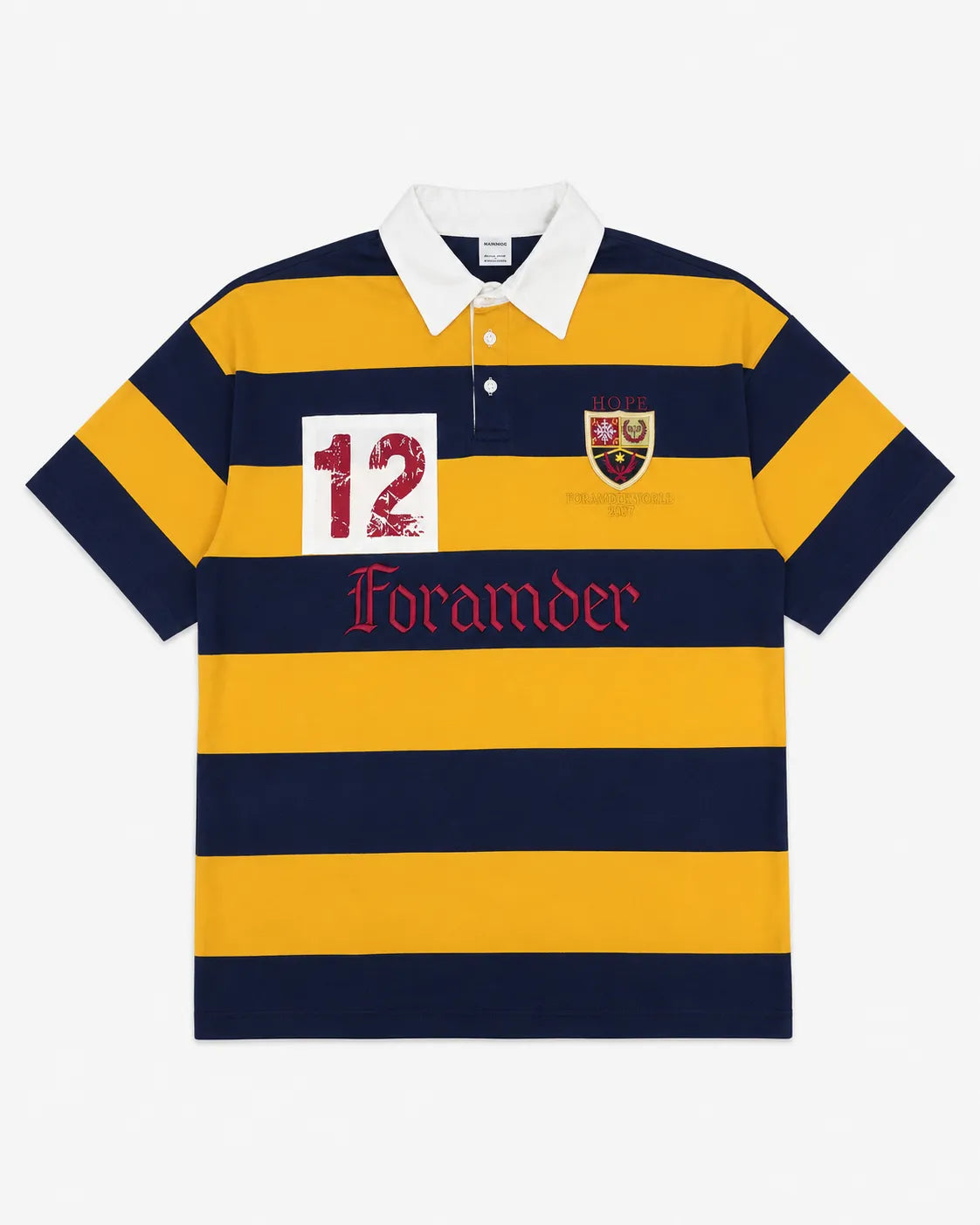 Striped Rugby Polo Shirt