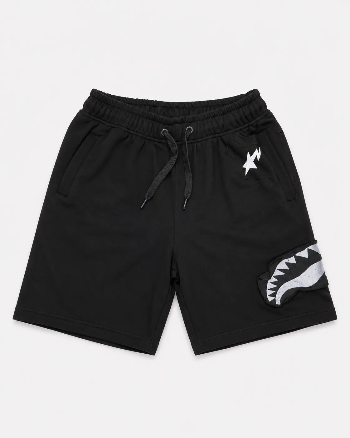 Shark Print Casual Sweat Shorts